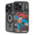DC Comics Superman Vintage Action pose pattern iPhone 14 Pro Kickstand Case
